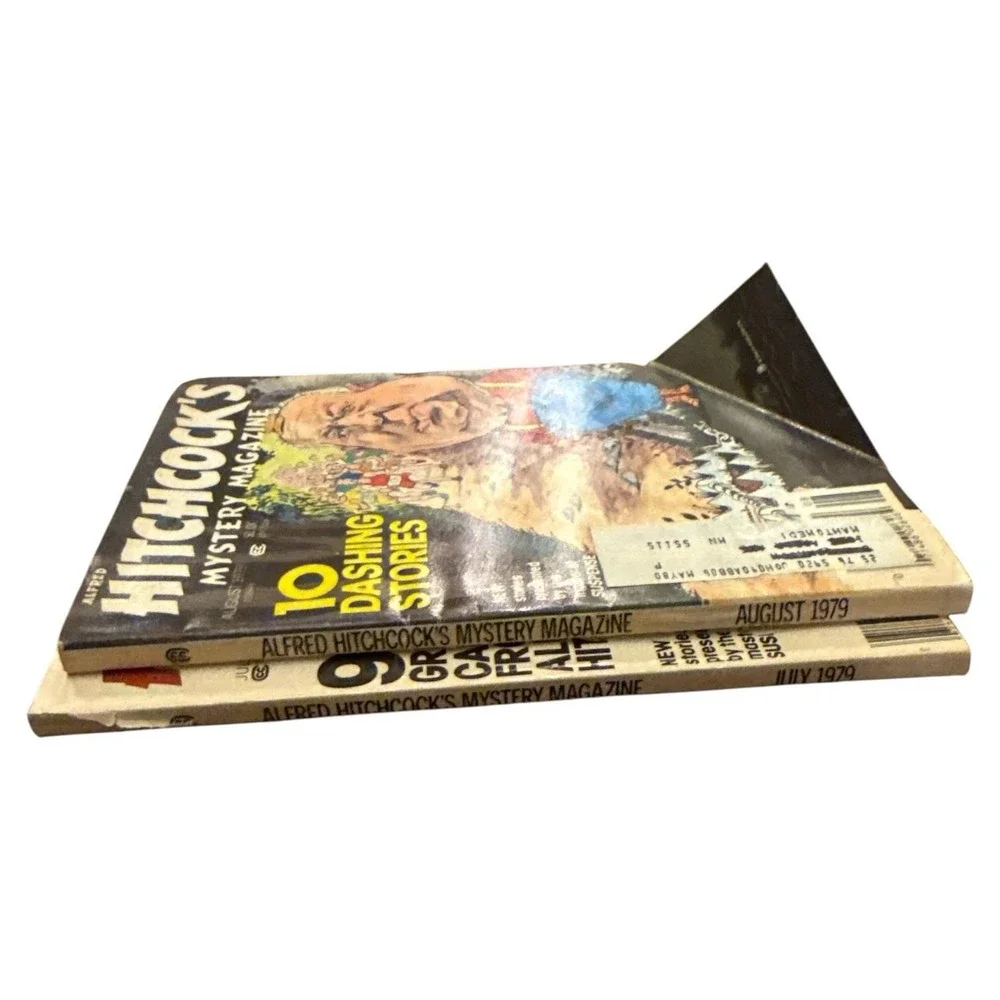 Alfred Hitchcocks Mystery Magazine 1979 Lot Of 2 July August Vintage Collectible